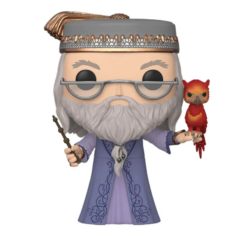 Harry Potter Dumbledore with Fawkes 25 cm Pop! Vinylfiguur Afbeelding 1