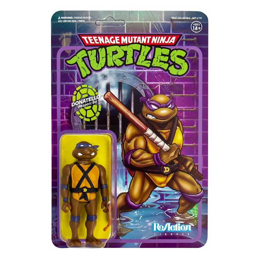 Super7 Teenage Mutant Ninja Turtles ReAction Figure - Donatello Afbeelding 1
