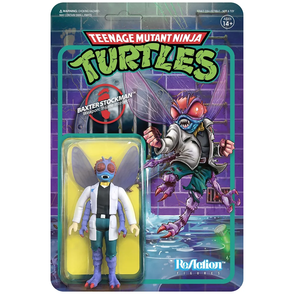 Super7 Teenage Mutant Ninja Turtles ReAction Figure - Baxter Stockman Afbeelding 1