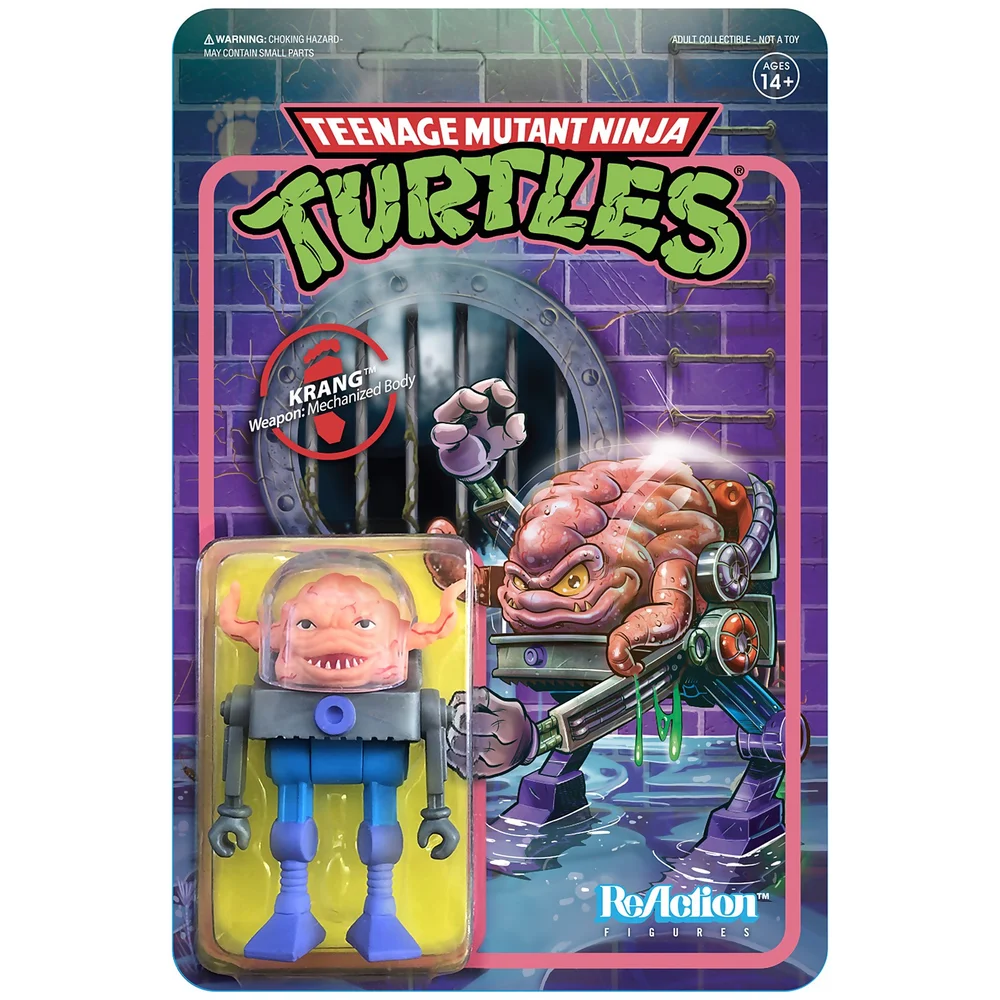 Super7 Teenage Mutant Ninja Turtles ReAction Figure - Krang Afbeelding 1