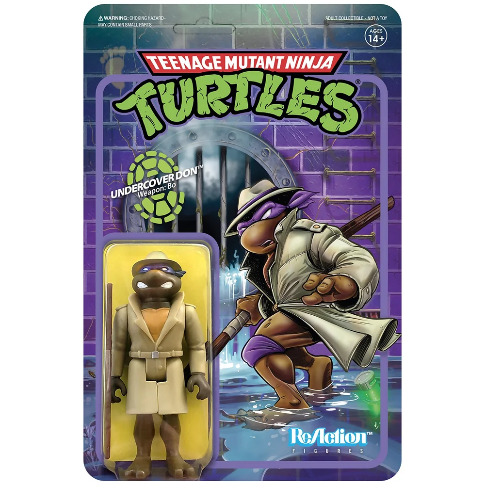 Super7 Teenage Mutant Ninja Turtles ReAction Figure - Undercover Donatello Afbeelding 1