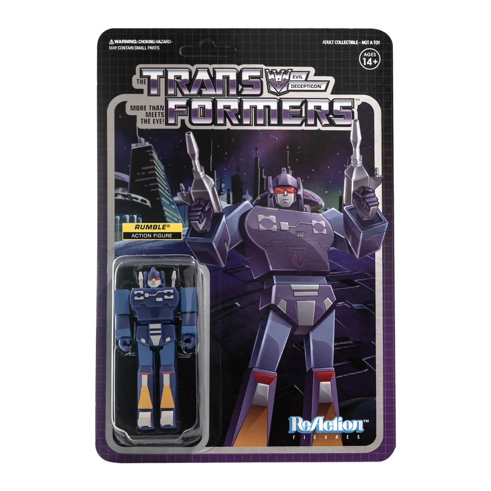 Super7 Transformers ReAction Figure - Rumble Afbeelding 1