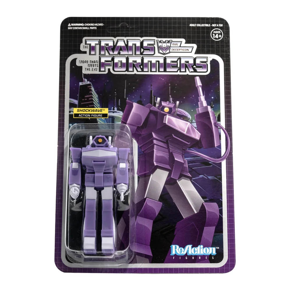 Super7 Transformers ReAction Figure - Shockwave Afbeelding 1