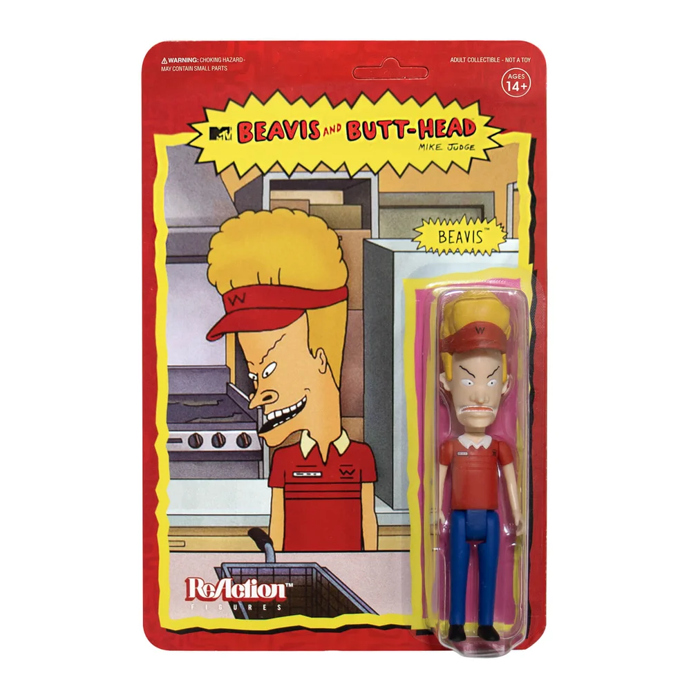 Super7 Beavis en Butt-Head ReAction Figure - Burger World Beavis Afbeelding 1