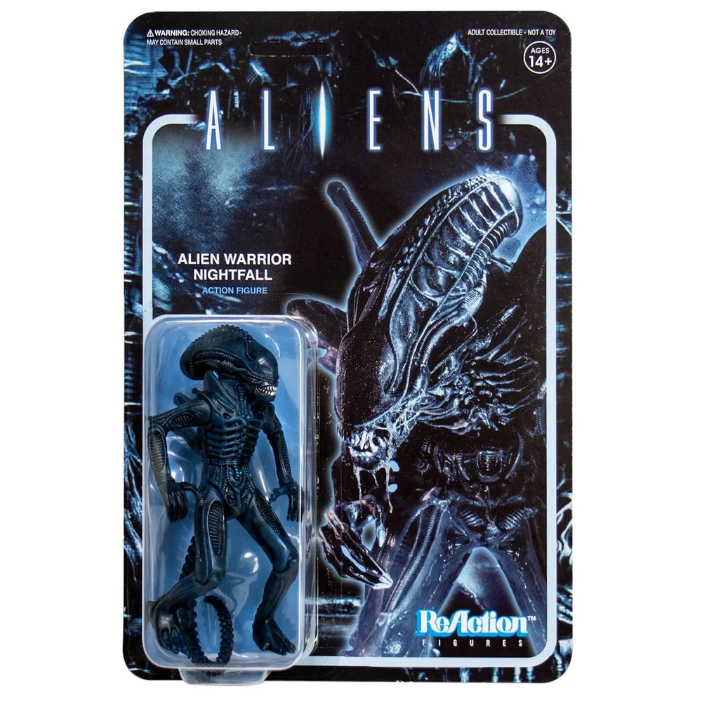 Super7 Aliens ReAction Figuur - Alien Warrior Nightfall Blauw Afbeelding 1