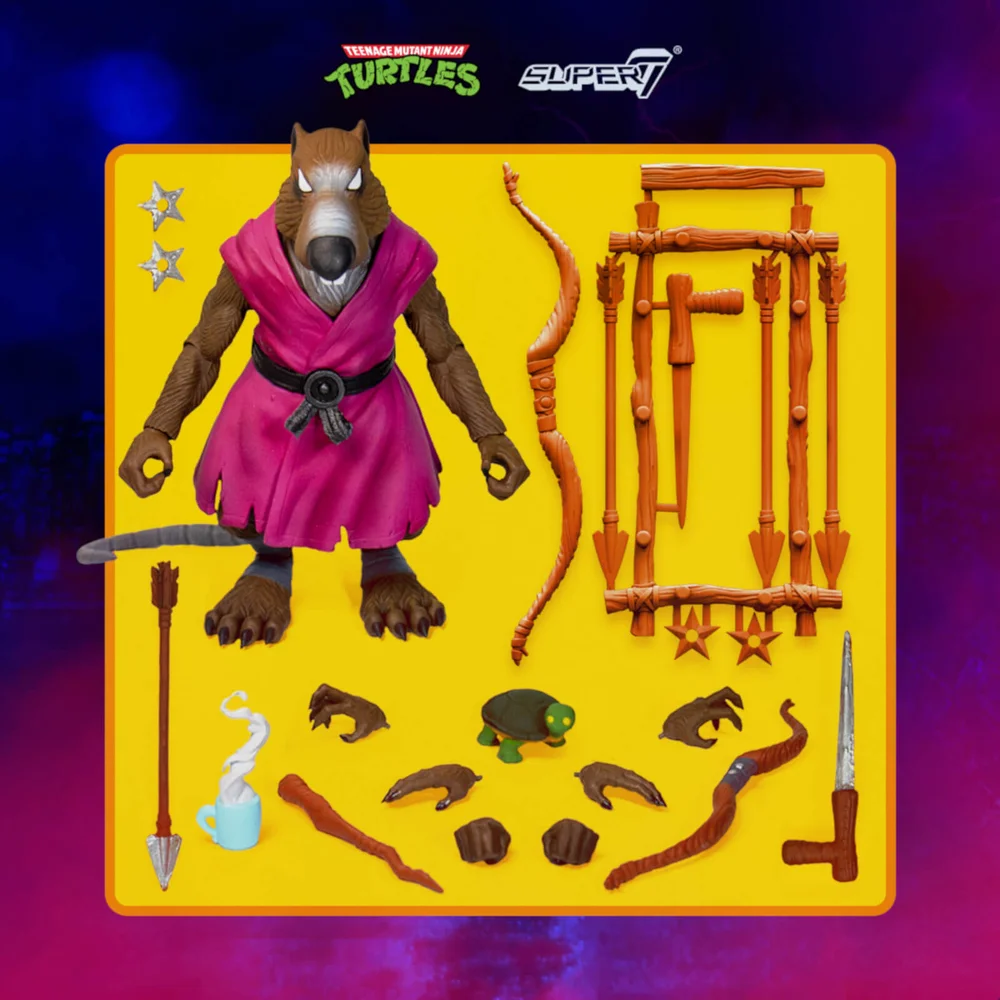 Super7 Teenage Mutant Ninja Turtles ULTIMATES! Figuur - Splinter Afbeelding 1