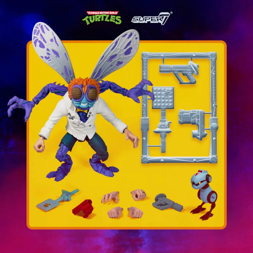 Super7 Teenage Mutant Ninja Turtles Ultimates - Baxter Stockman Aktie Figuur Afbeelding 1