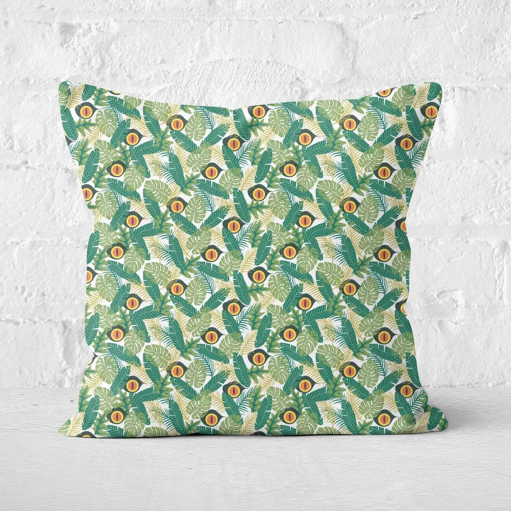 Green Jurassic Park Square Cushion 40x40cm - 40x40cm - Soft Touch Afbeelding 1
