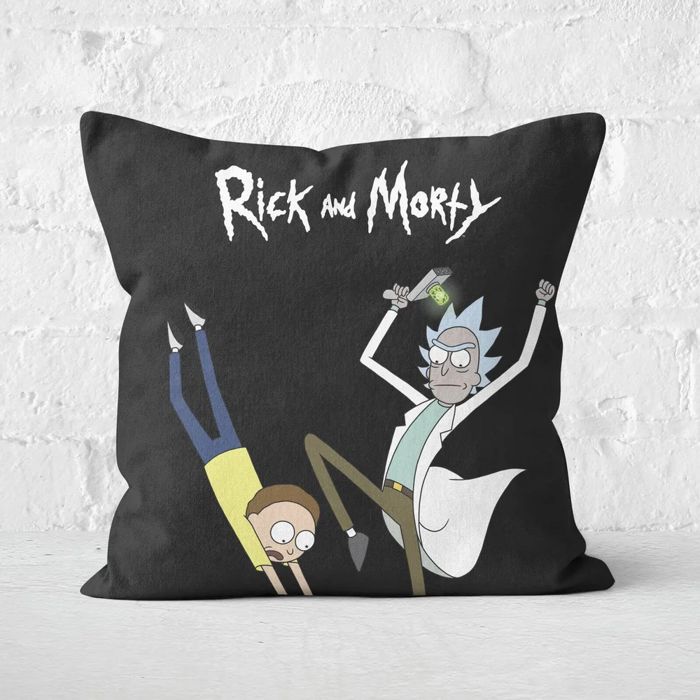 Rick And Morty Portal Square Cushion - 50x50cm - Soft Touch Afbeelding 1