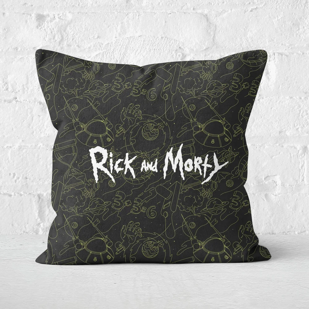 Rick And Morty Square Cushion - 50x50cm - Soft Touch Afbeelding 1