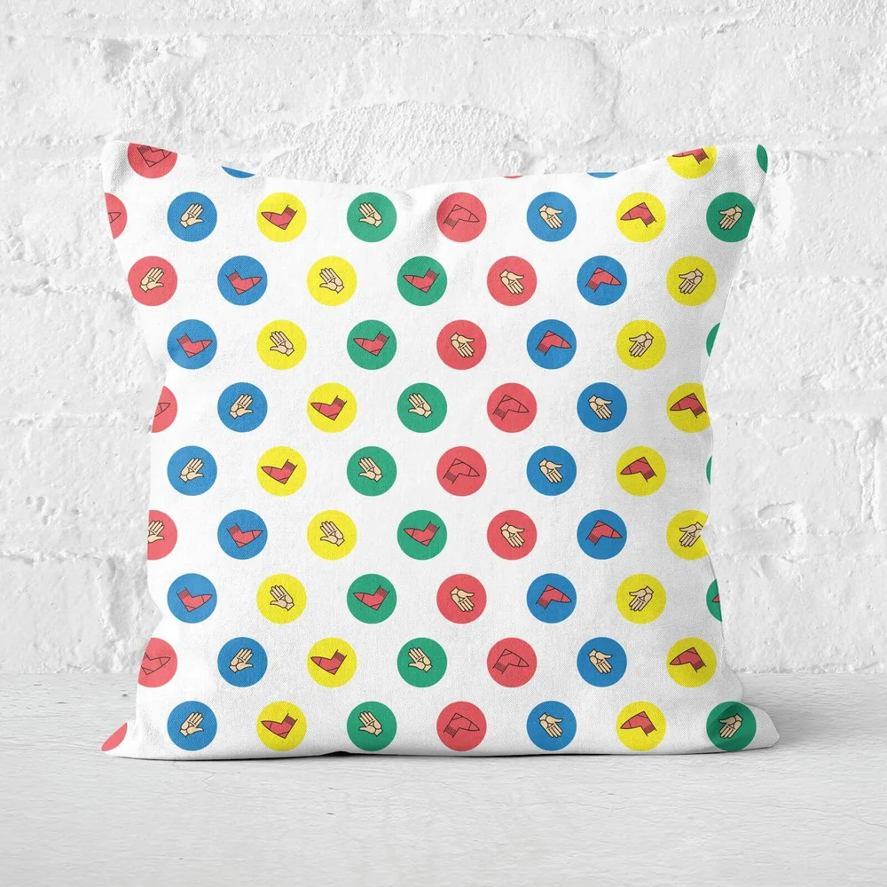 Twister White Square Cushion - 40x40cm - Soft Touch Afbeelding 1