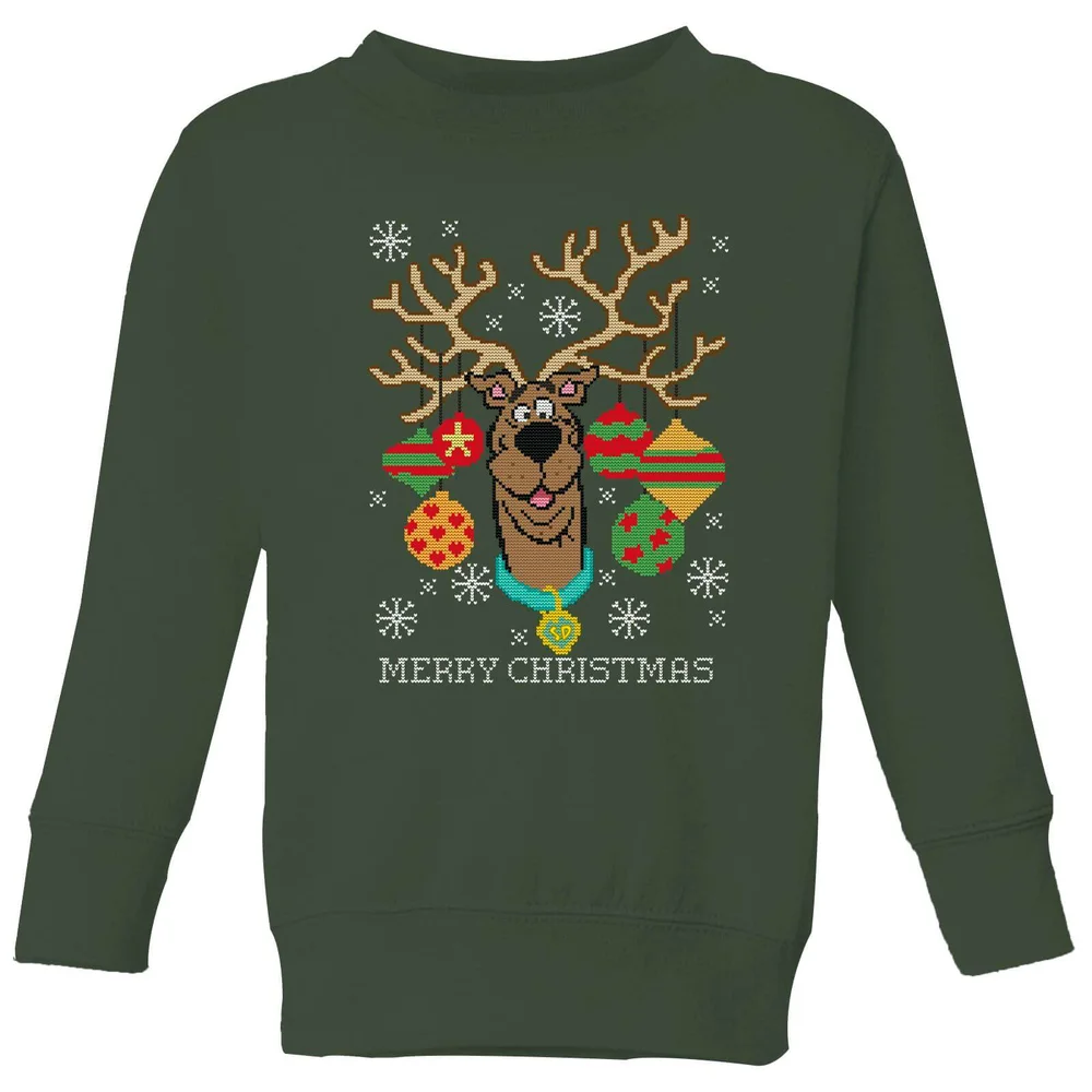 Scooby Doo Kids' Christmas Jumper - Forest Green - 110/116 (5-6 jaar) Afbeelding 1