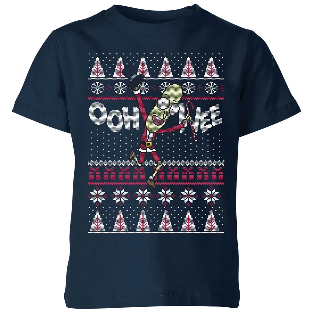 Rick and Morty Ooh Wee Kids' Christmas T-Shirt - Navy - 98/104 (3-4 jaar) Afbeelding 1