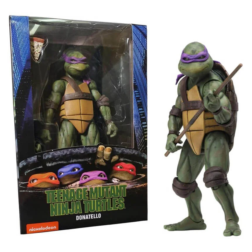 NECA Teenage Mutant Ninja Turtles 17,5 cm Figuur 1990 film Donatello Afbeelding 1