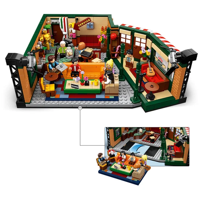 LEGO 21319 Ideas Central Perk Friends tv-show serie met iconische caféstudio en 7 minifiguren 25e jubilieum verzamelset