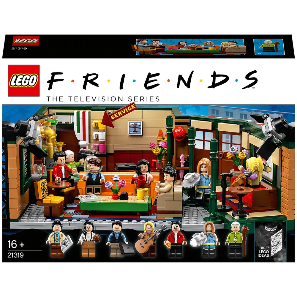 LEGO 21319 Ideas Central Perk Friends tv-show serie met iconische caféstudio en 7 minifiguren 25e jubilieum verzamelset Afbeelding 1