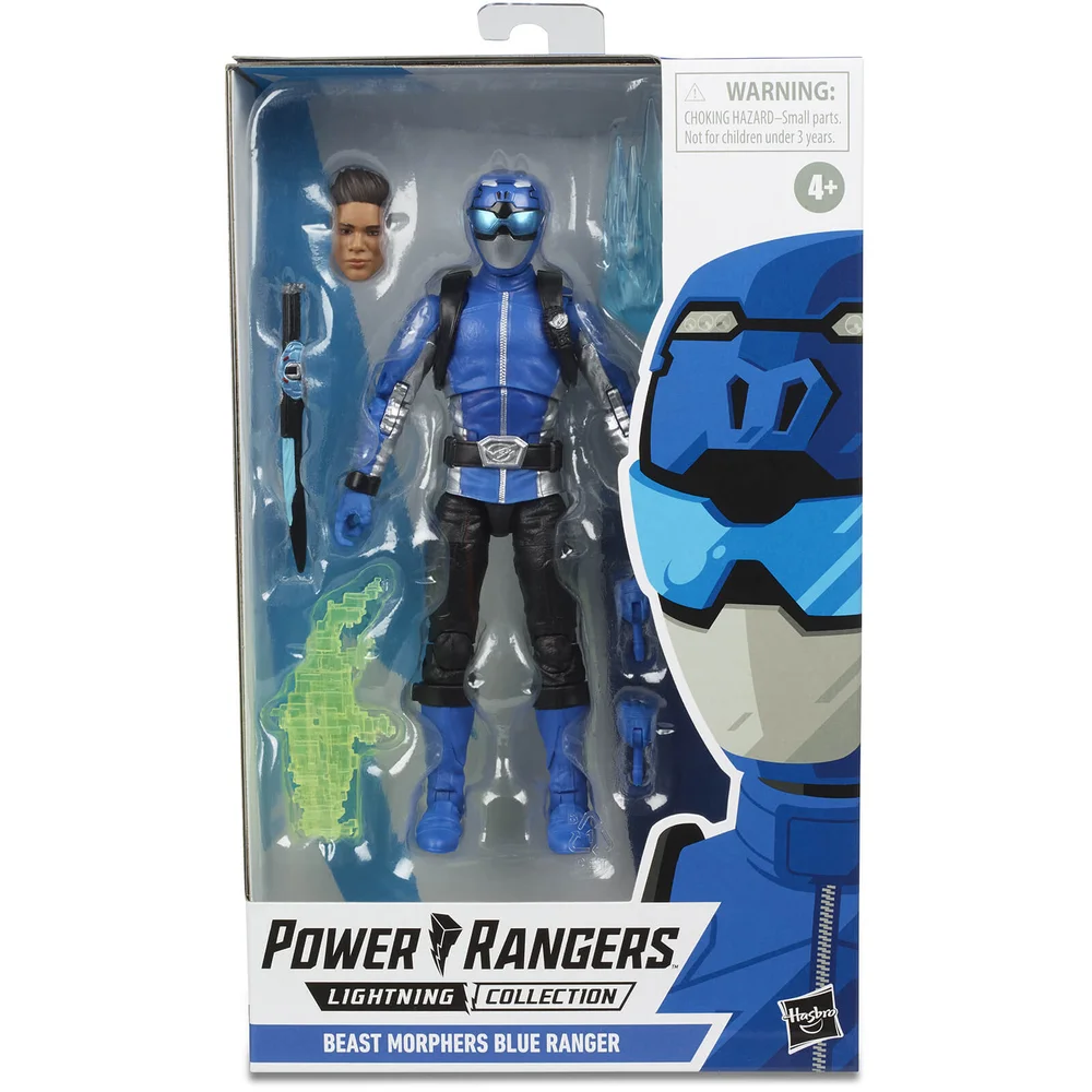 Hasbro Power Rangers Lightning Collection Beast Morphers Blue Ranger 6 Inch Action Figure Afbeelding 1