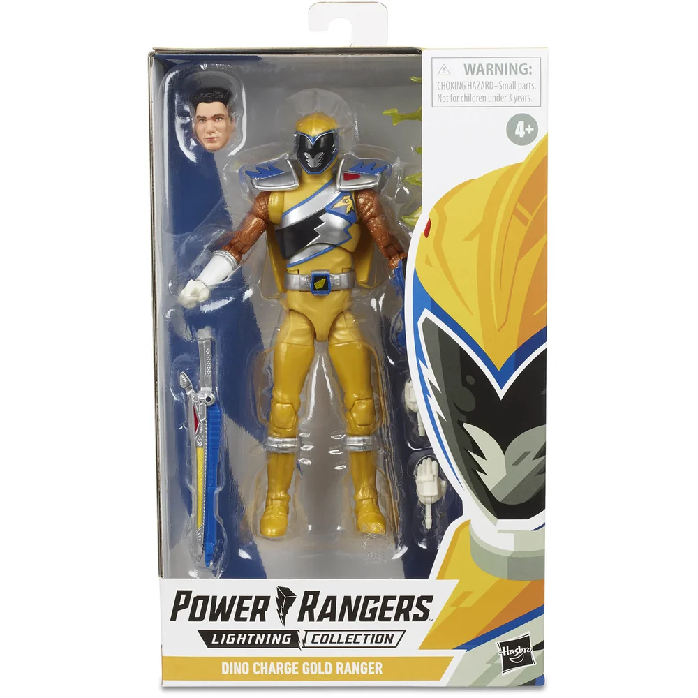 Hasbro Power Rangers Lightning Collection Dino Charge Gold Ranger 6 Inch Action Figure Afbeelding 1