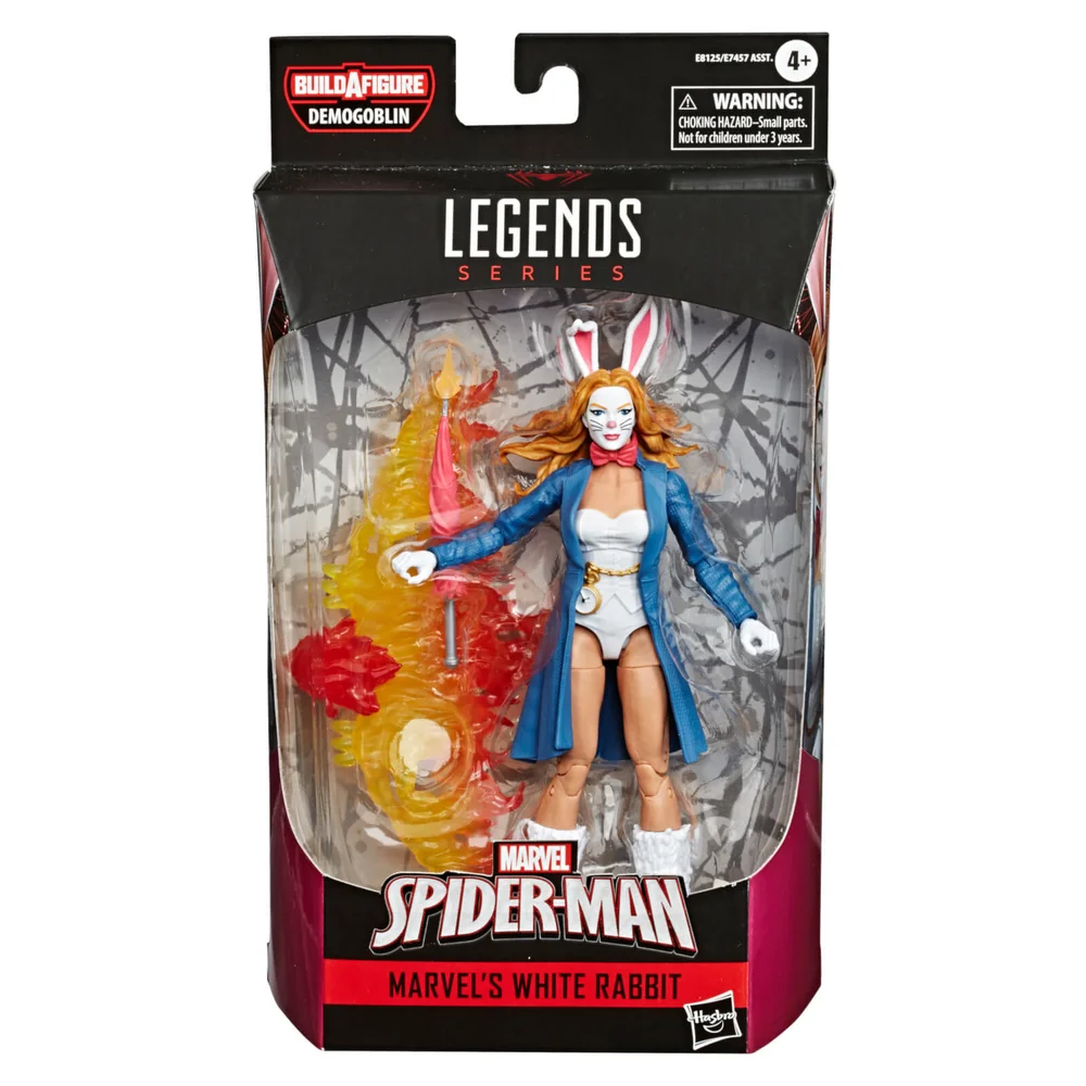 Hasbro Marvel Legends Spider-Man White Rabbit 6 Inch Action Figure Afbeelding 1