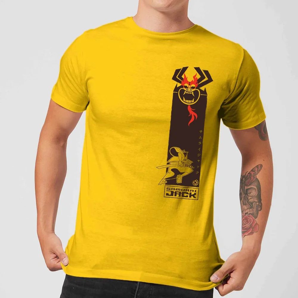Samurai Jack Samurai Stripe Men's T-Shirt - Yellow - S Afbeelding 1