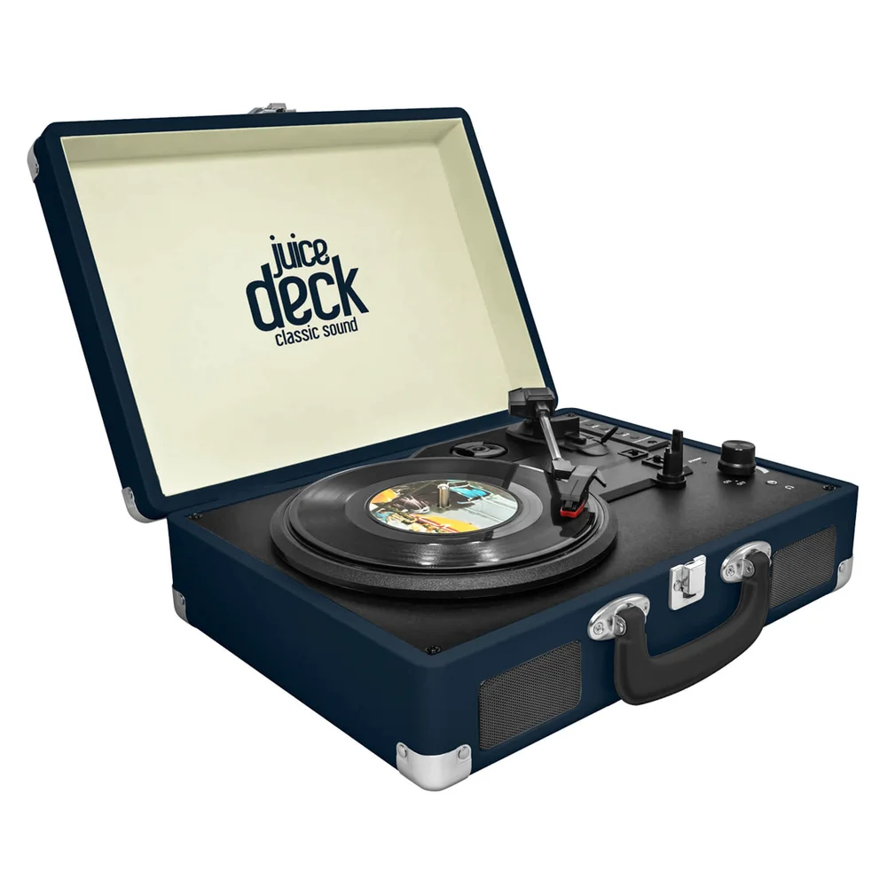 Juice Deck Suitcase Vinyl Record Player Afbeelding 1