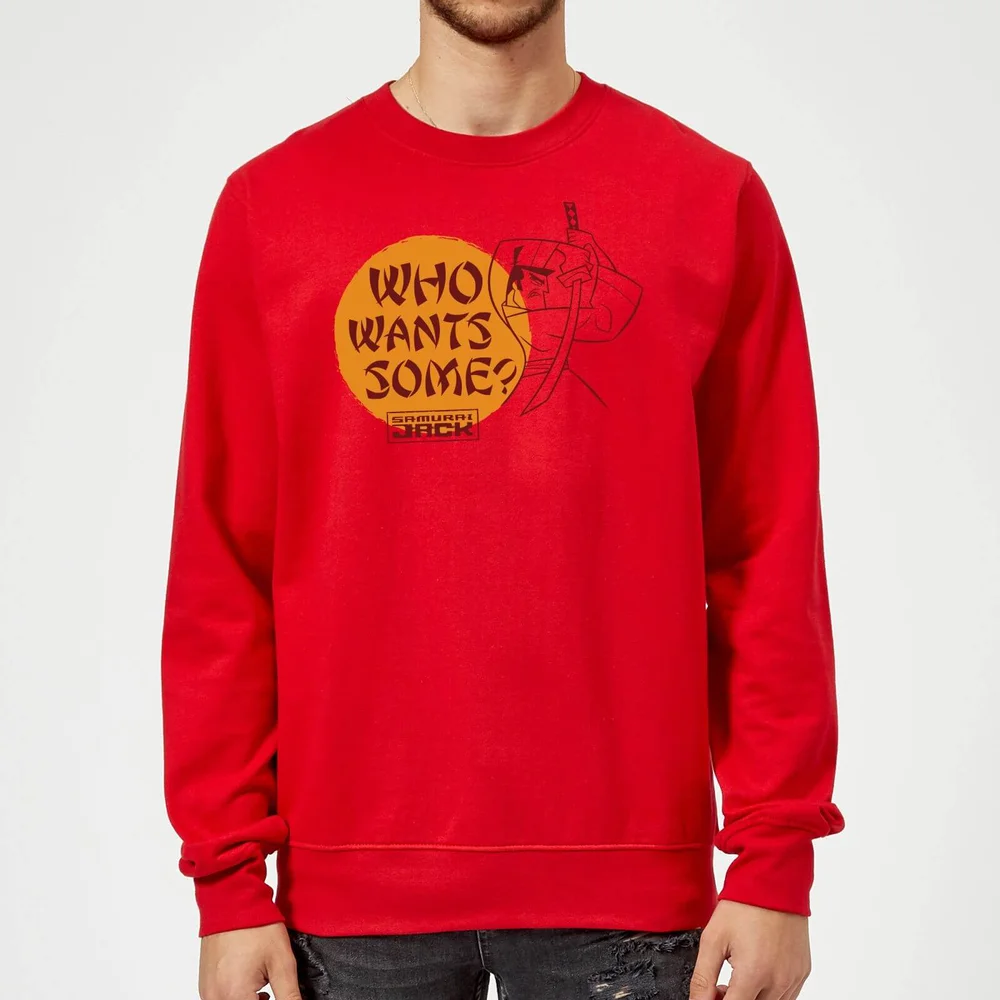 Samurai Jack Who Wants Some Sweatshirt - Red - S Afbeelding 1