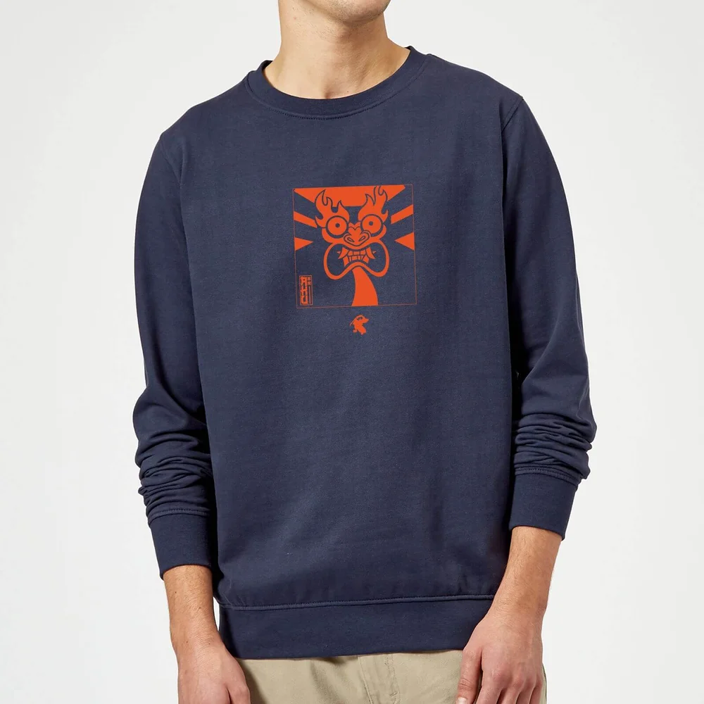 Samurai Jack Aku Kanji Sweatshirt - Navy - S Afbeelding 1