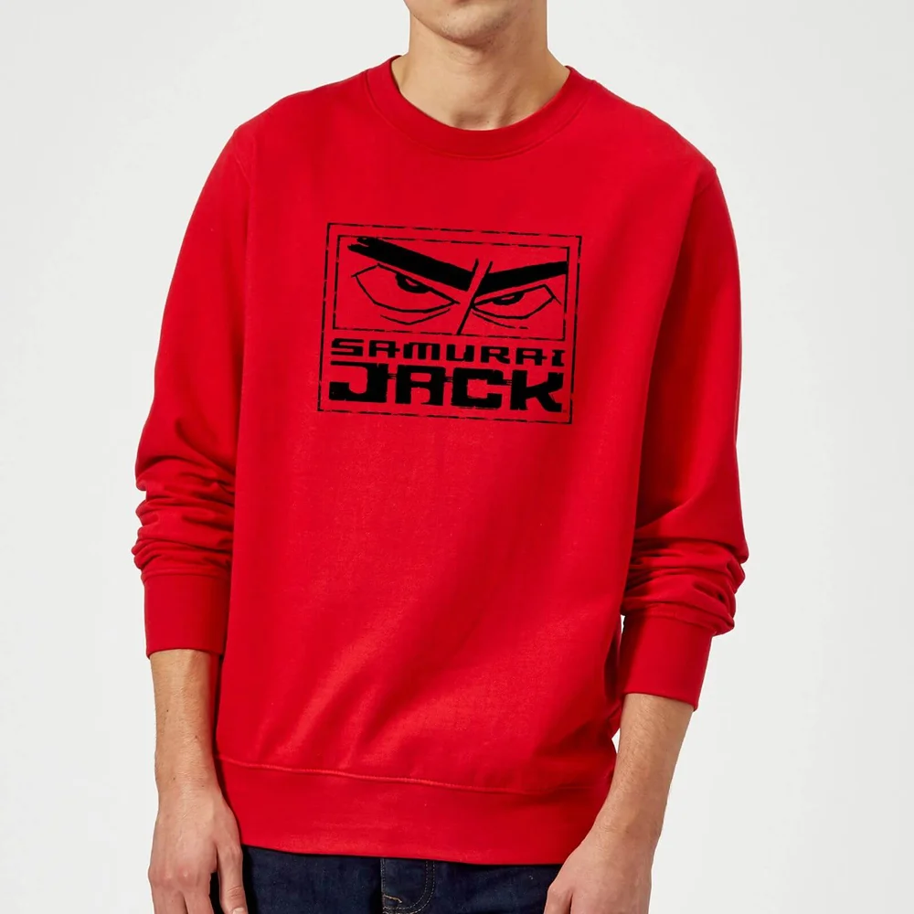 Samurai Jack Stylised Logo Sweatshirt - Red - S Afbeelding 1