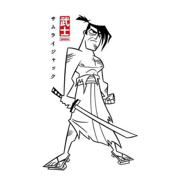 Samurai Jack Kanji Sweatshirt - White
