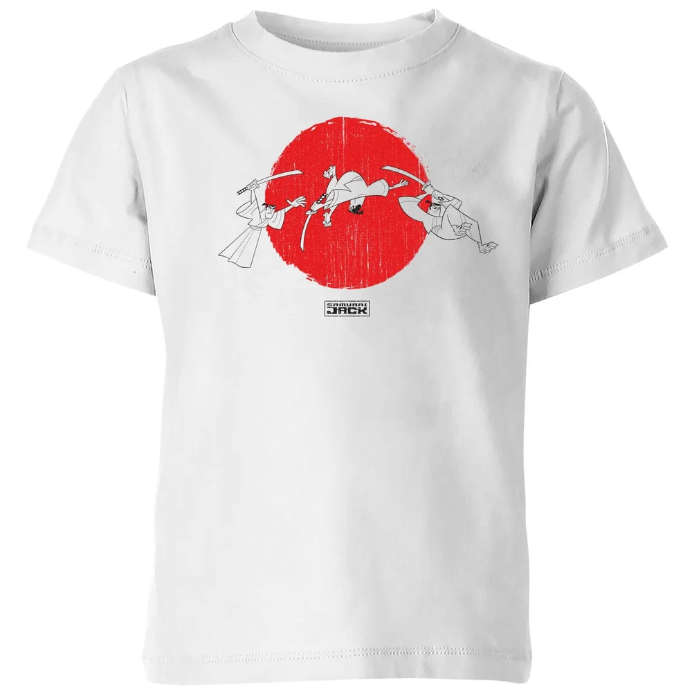 Samurai Jack Sunrise Kids' T-Shirt - White - 98/104 (3-4 jaar) Afbeelding 1