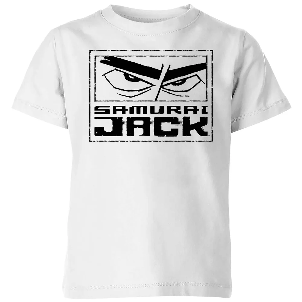 Samurai Jack Stylised Logo Kids' T-Shirt - White - 98/104 (3-4 jaar) Afbeelding 1