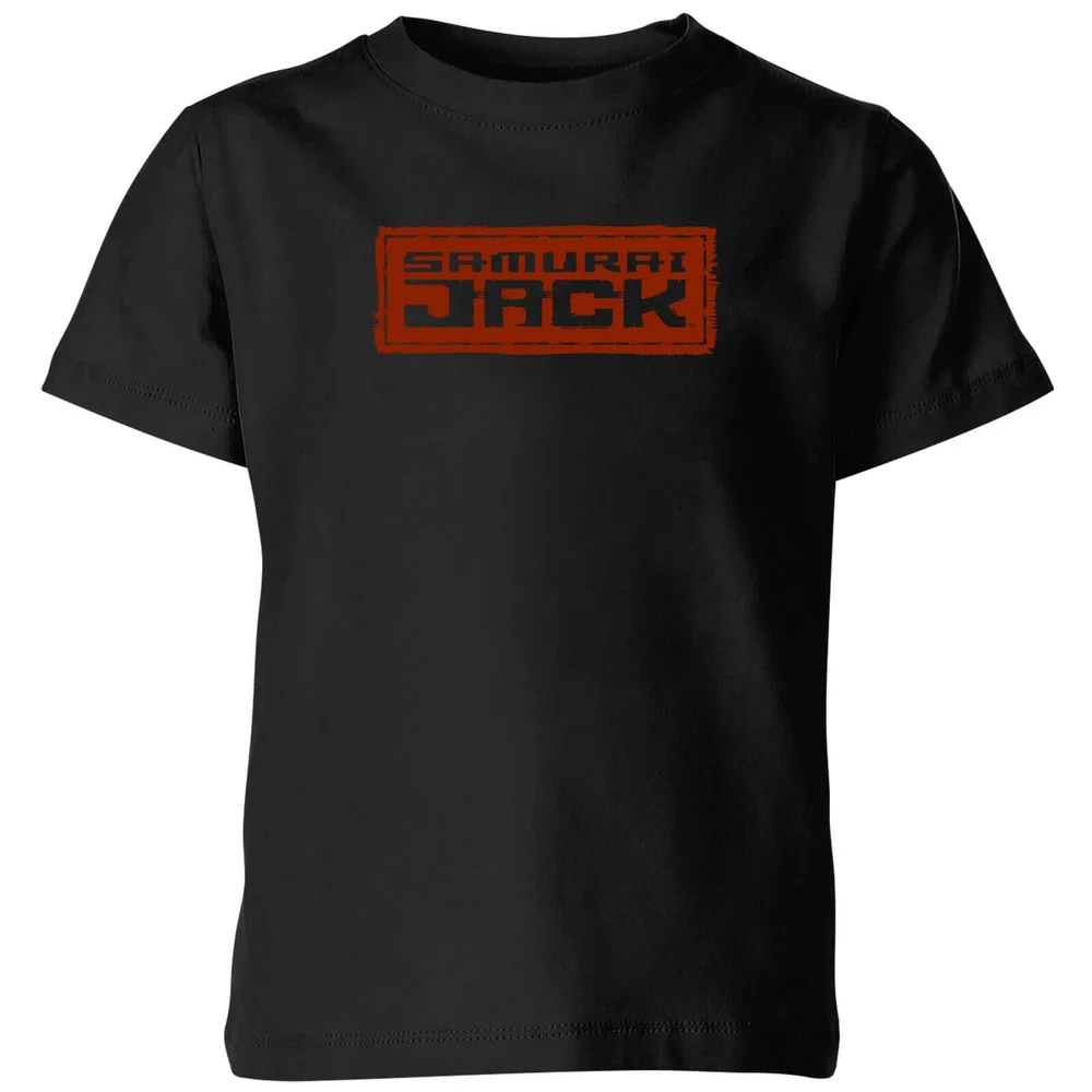 Samurai Jack Classic Logo Kids' T-Shirt - Black - 98/104 (3-4 jaar) Afbeelding 1