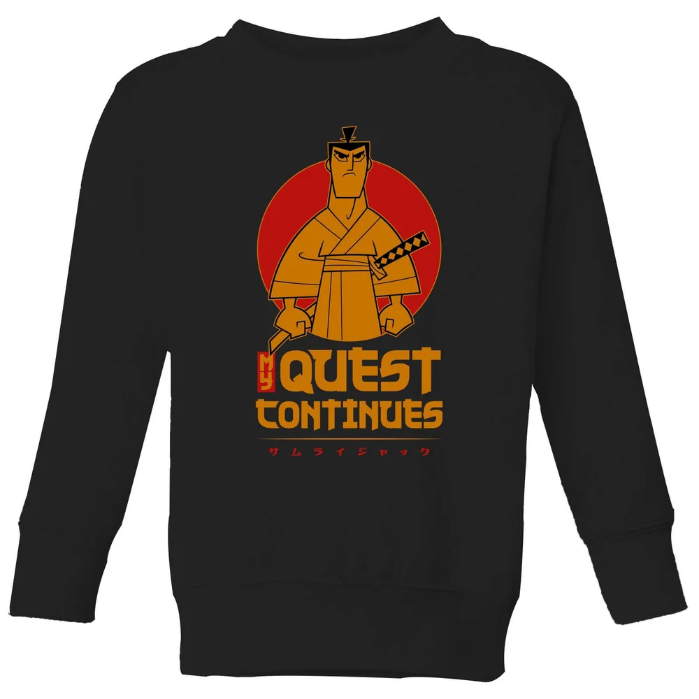 Samurai Jack My Quest Continues Kids' Sweatshirt - Black - 98/104 (3-4 jaar) Afbeelding 1