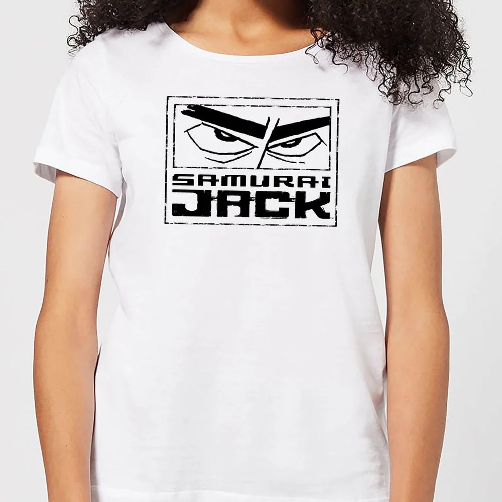 Samurai Jack Stylised Logo Women's T-Shirt - White - S Afbeelding 1