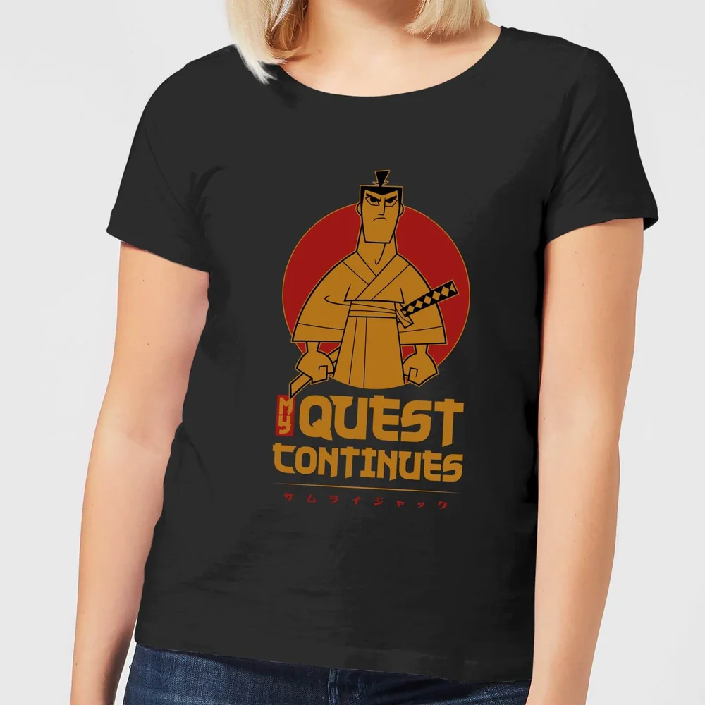Samurai Jack My Quest Continues Women's T-Shirt - Black - S Afbeelding 1
