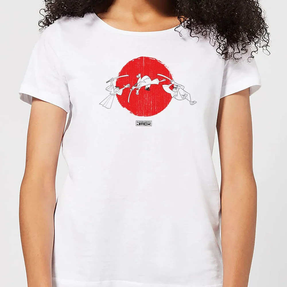Samurai Jack Sunrise Women's T-Shirt - White - S Afbeelding 1