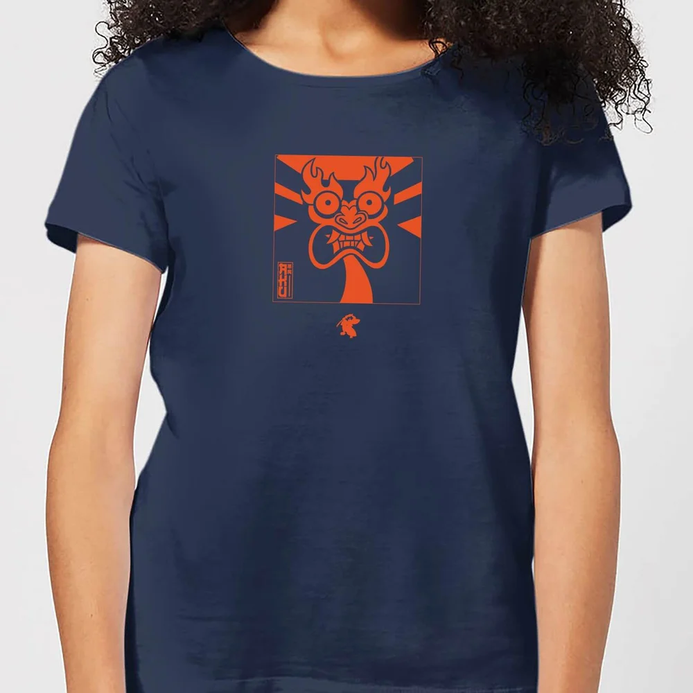 Samurai Jack Aku Kanji Women's T-Shirt - Navy - S Afbeelding 1