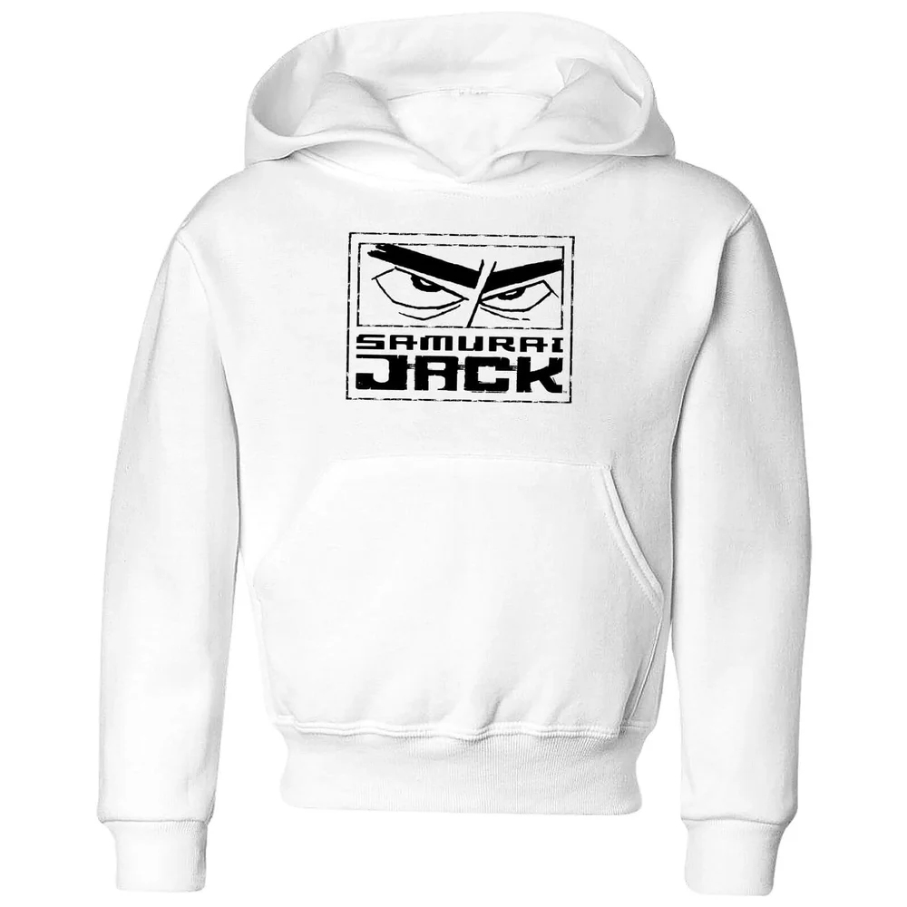 Samurai Jack Stylised Logo Kids' Hoodie - White - 98/104 (3-4 jaar) Afbeelding 1