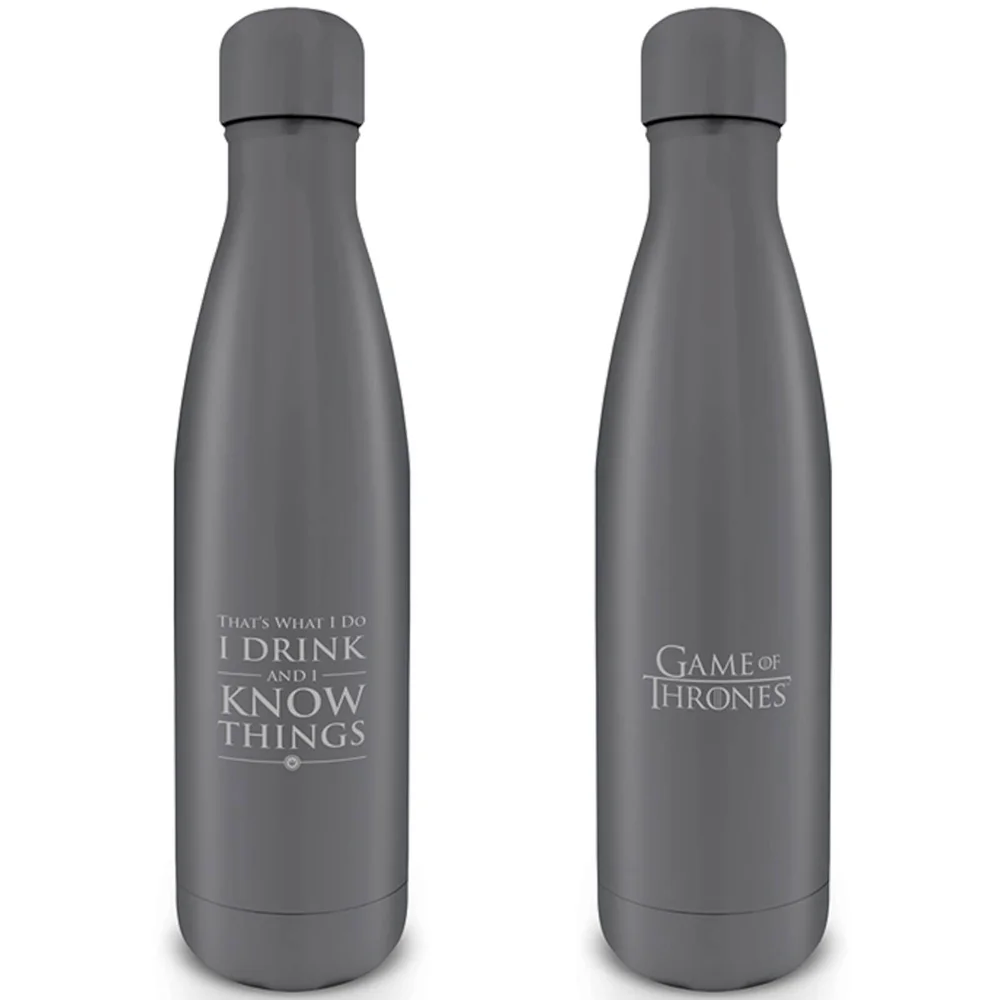Game of Thrones (I Drink And I Know Things) Metal Drinks Bottle Afbeelding 1