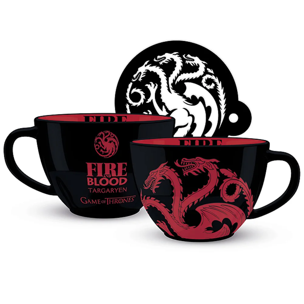 Game of Thrones (Targaryen) Cappuccino Mug Afbeelding 1