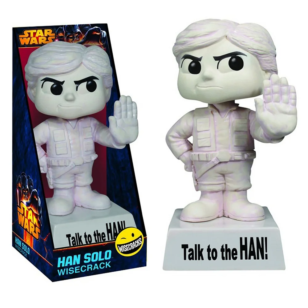Funko Wisecracks Star Wars Han Solo 'Speak to the Han' Bobblehead Afbeelding 1