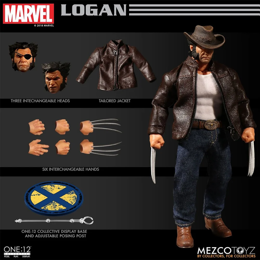 Mezco One:12 Collective Marvel Comics Logan Figuur Afbeelding 1