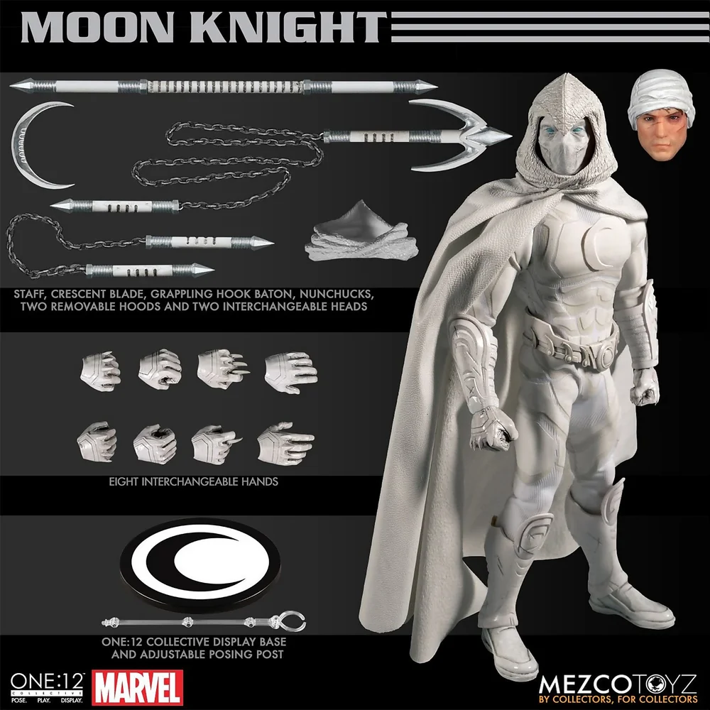 Mezco One:12 Collective Moon Knight Action Figure Afbeelding 1