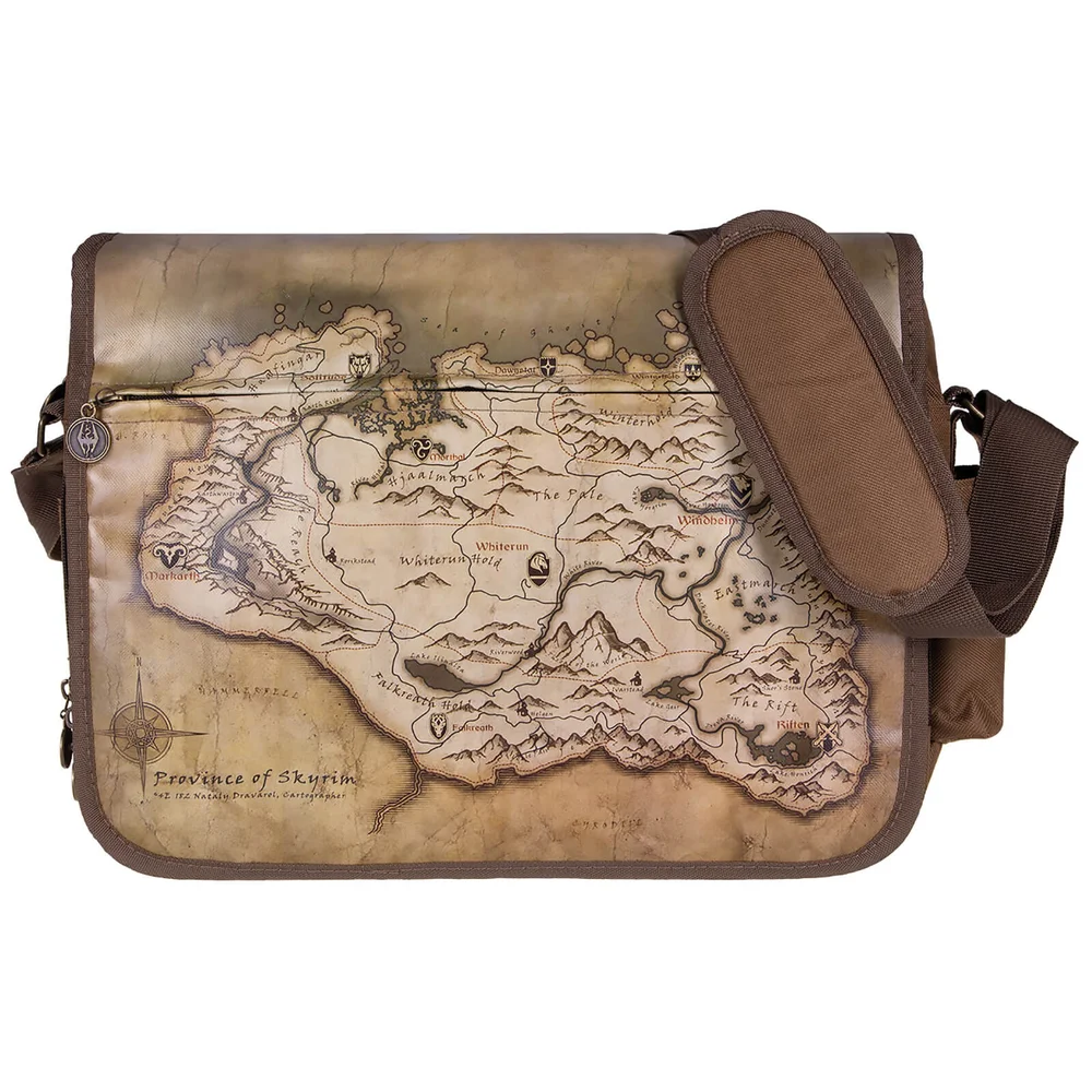The Elder Scrolls V: Skyrim Messenger Bag "Map" Afbeelding 1
