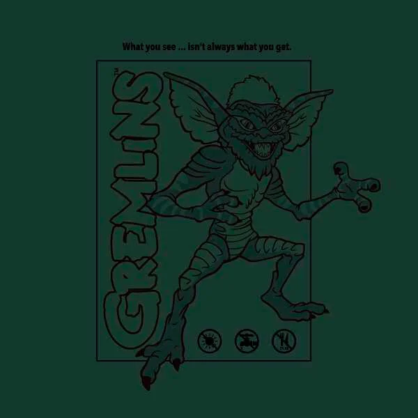 Gremlins Stripe Men's T-Shirt - Forest Green