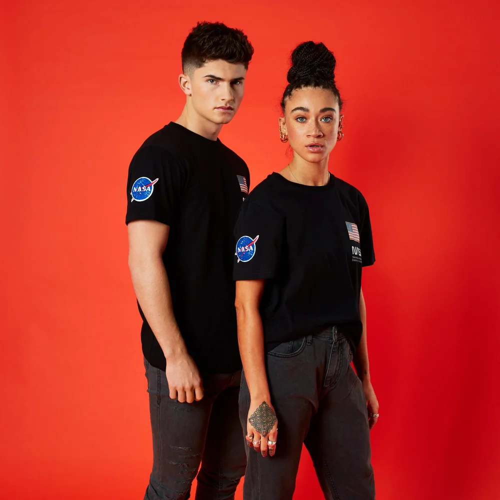 NASA Base Camp Unisex T-Shirt - Black - S Afbeelding 1