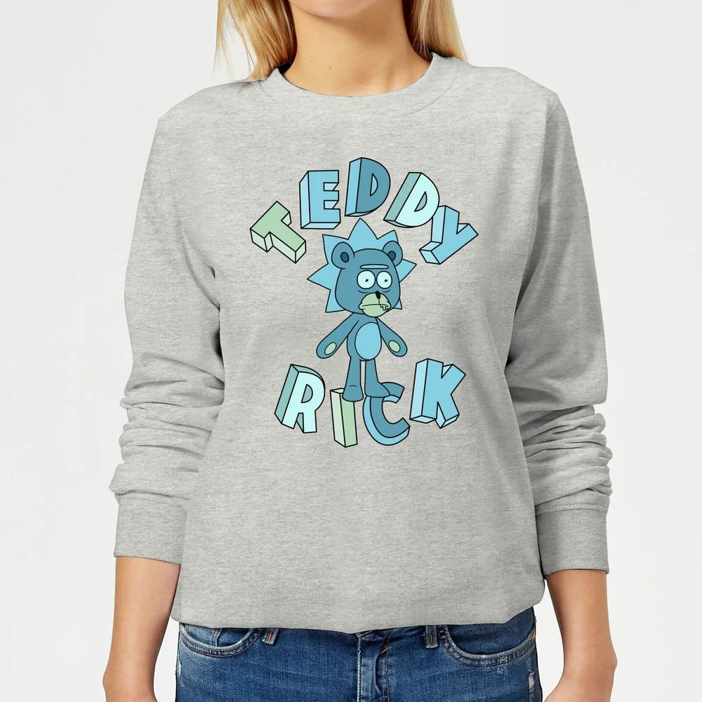 Rick and Morty Teddy Rick Women's Sweatshirt - Grey - 3XL Afbeelding 1