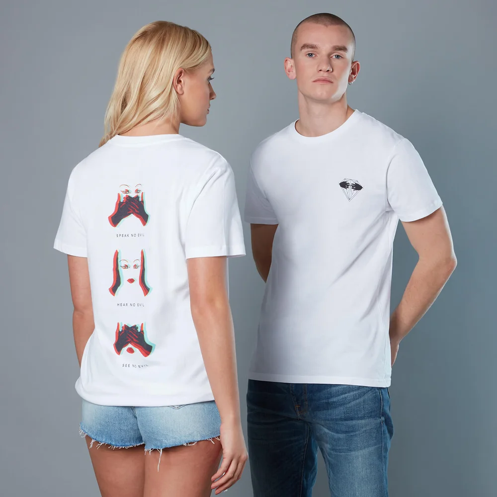 Black Mask Unisex Birds of Prey T-Shirt - White - S Afbeelding 1