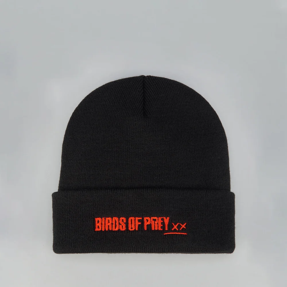 Birds of Prey Logo Beanie With Embroidery - Black Afbeelding 1