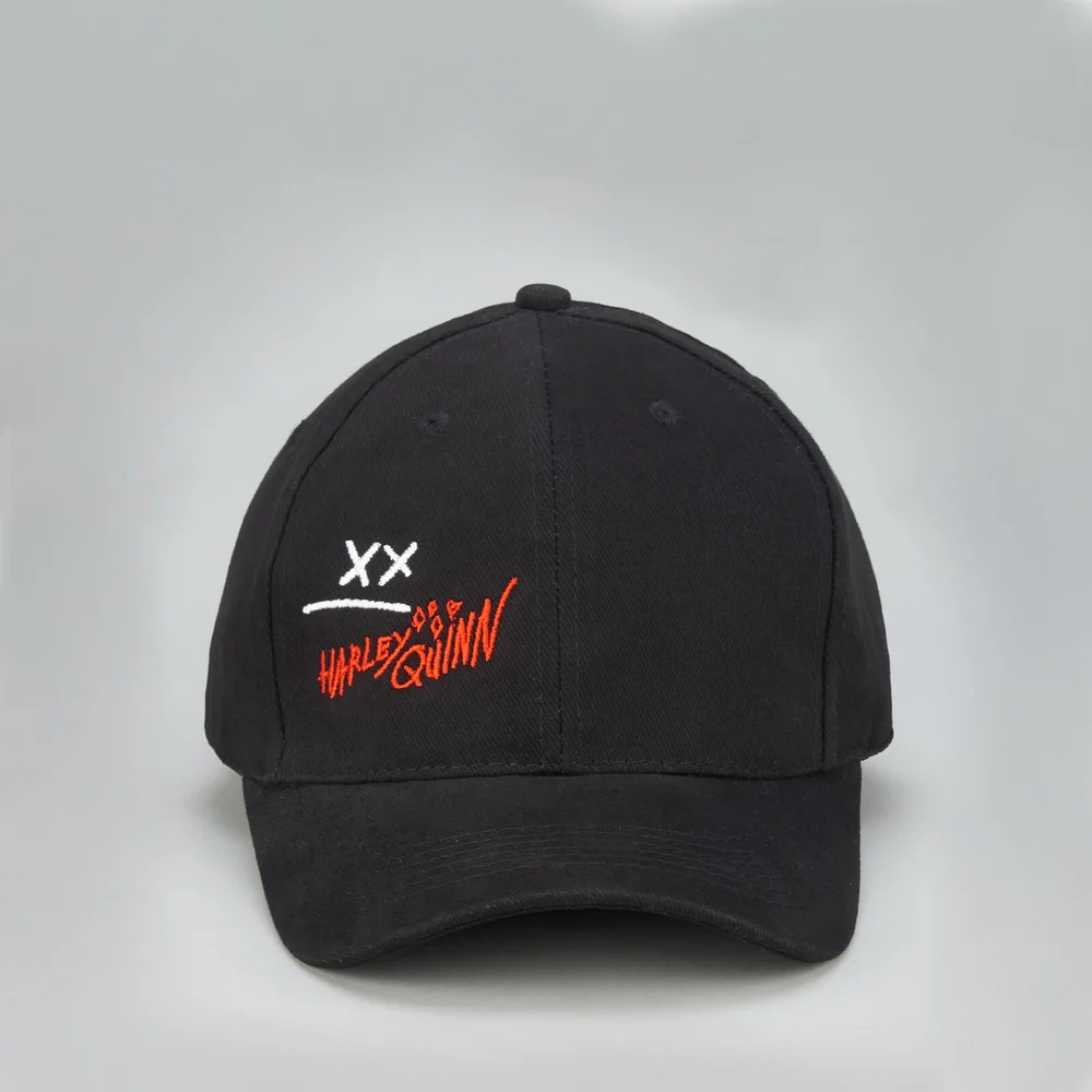 Harley Quinn Baseball Cap With Embroidery - Black Afbeelding 1